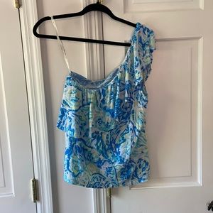 One Shoulder Lilly Pulitzer Top